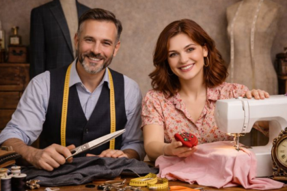 Cristiane Ruon dos Santos explica las diferencias entre sastre y costurero.